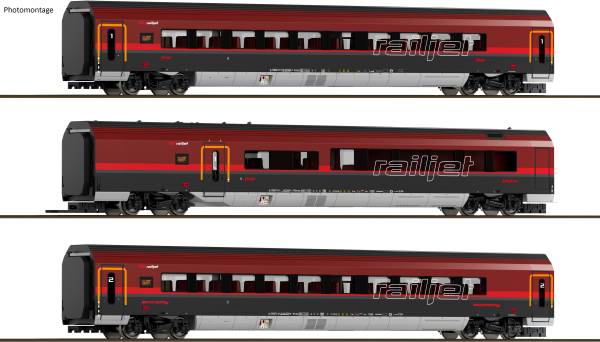 Saxonia 120300 - 3er Set Railjet der ÖBB